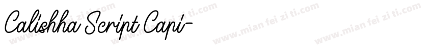 Calishha Script Capi字体转换